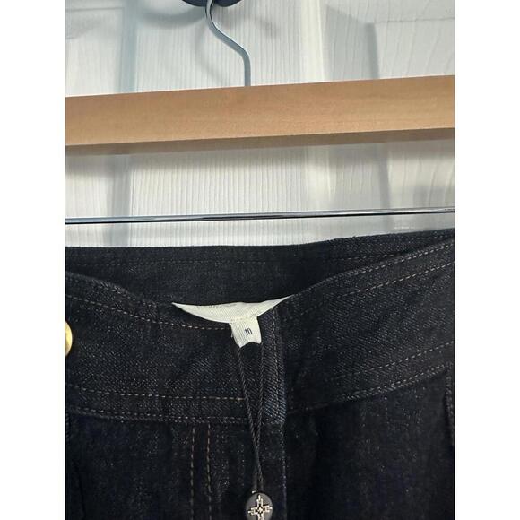 Tuckernuck Navy Wide-Leg Dark Denim Pants India Hicks Size 10 NWT - Picture 5 of 6